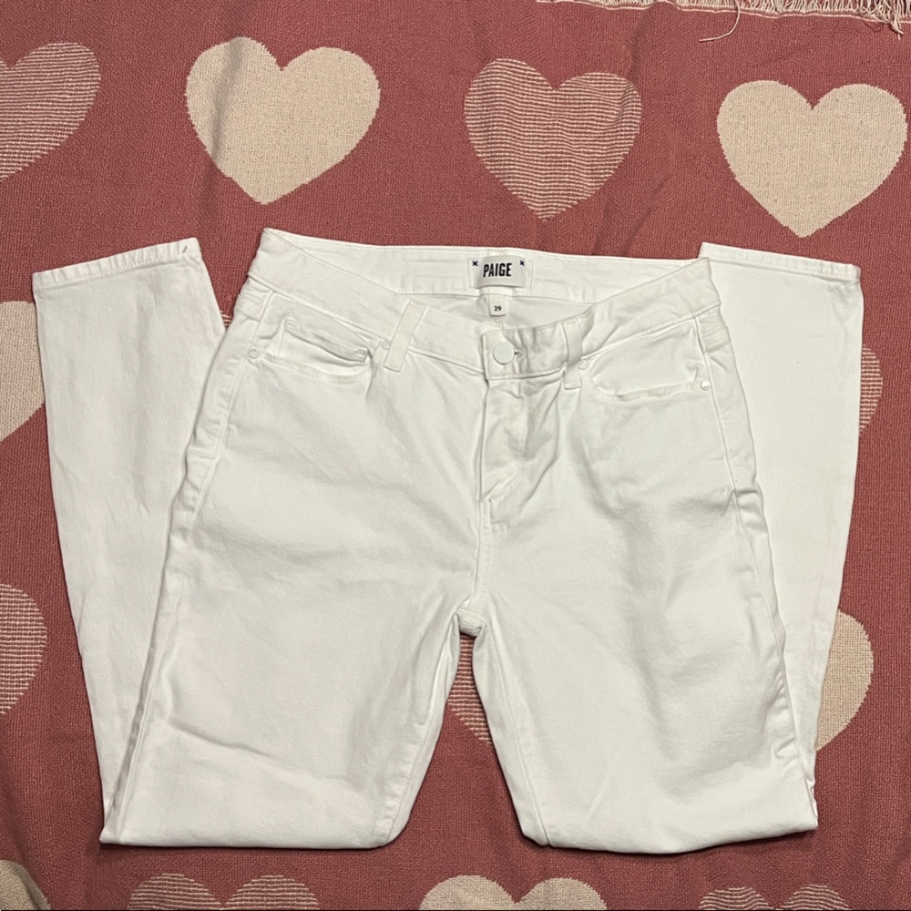 PAIGE Classic White Jeans